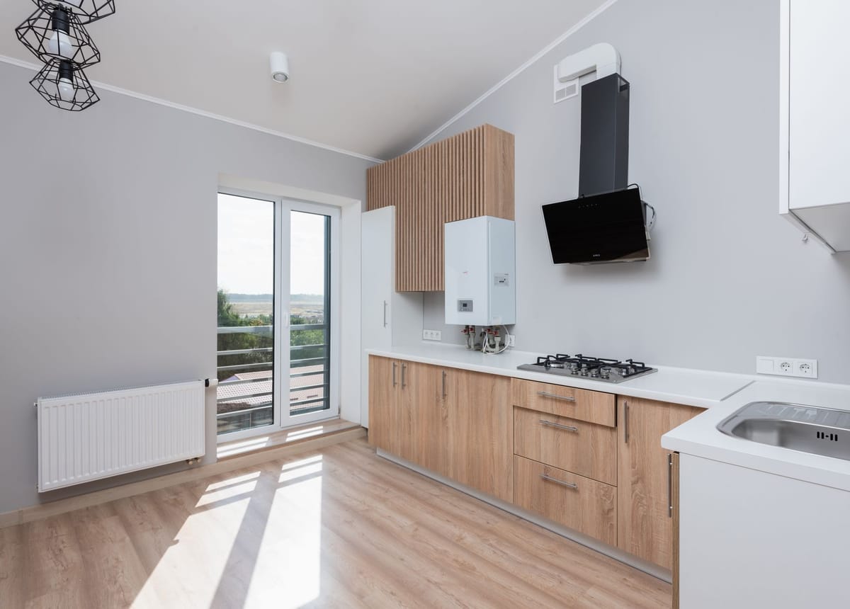 A bright, well-presented kitchen in a family home
